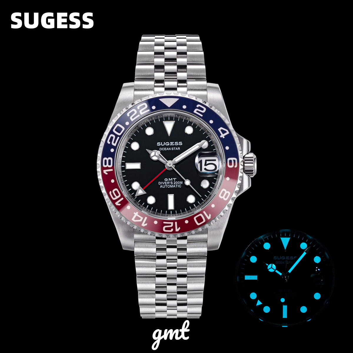 Cartier Watch Santos - Sugess GMT Diving Watch of Men