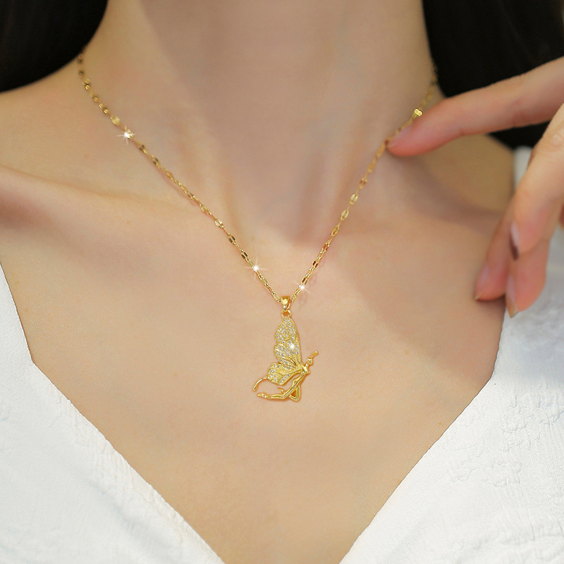 Fashionable High-End Butterfly - Butterfly Clasp Deployant ulasan dan harga