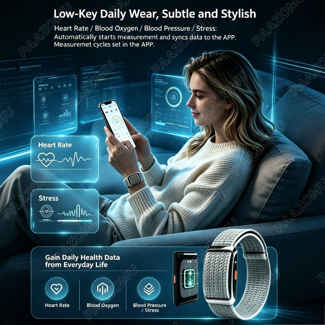2026 New Screenless Health Fit - Canvas Strap Watch ulasan dan harga