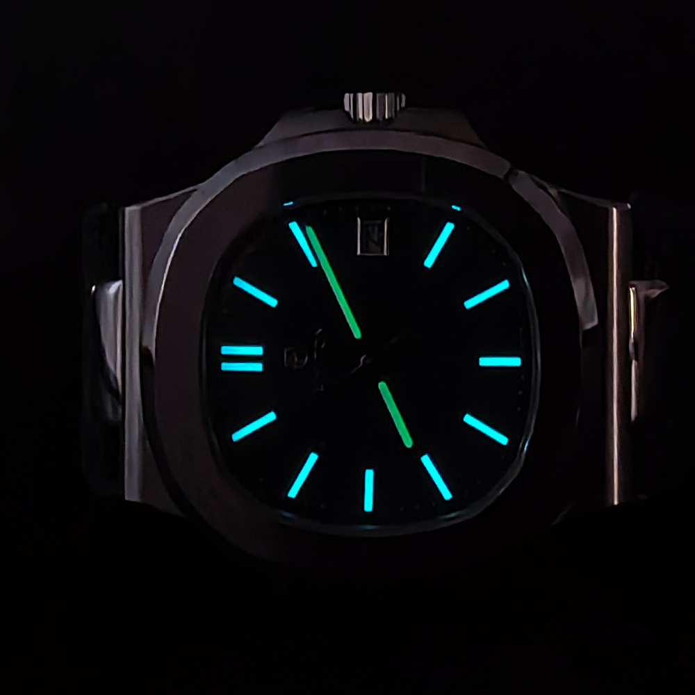 ENITON 38mm Stone Dial Composi - Canvas Strap Watch ulasan dan harga