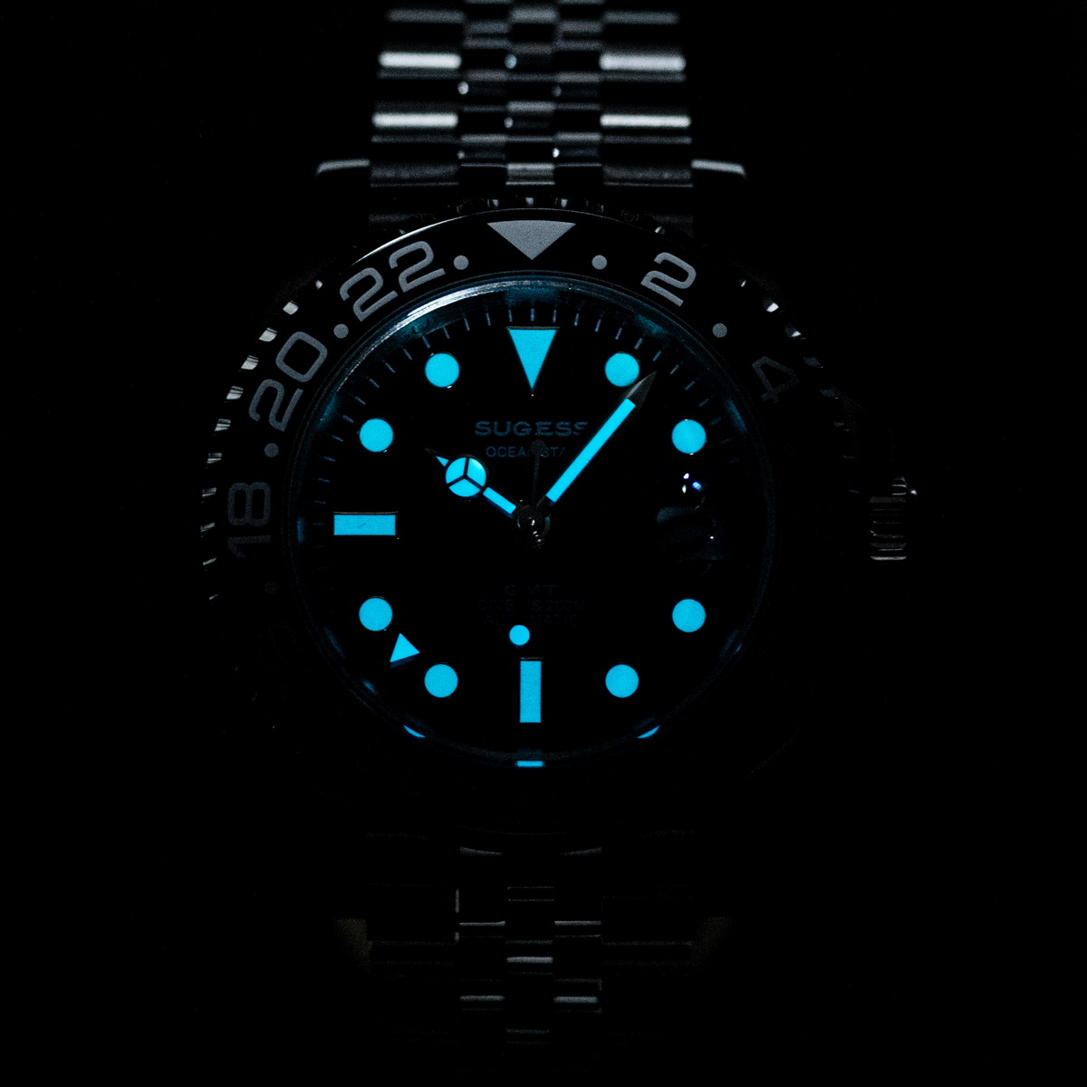 Sugess GMT Diving Watch of Men - Cartier Watch Santos ulasan dan harga