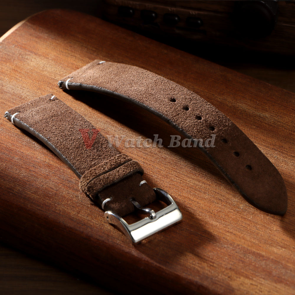20mm 22mm High Quality Suede C - Suede Strap Watch ulasan dan harga