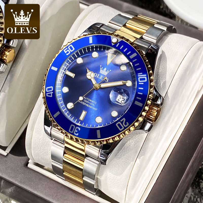 OLEVS Men Automatic Watch Luxu - Rolex Watch Datejust ulasan dan harga