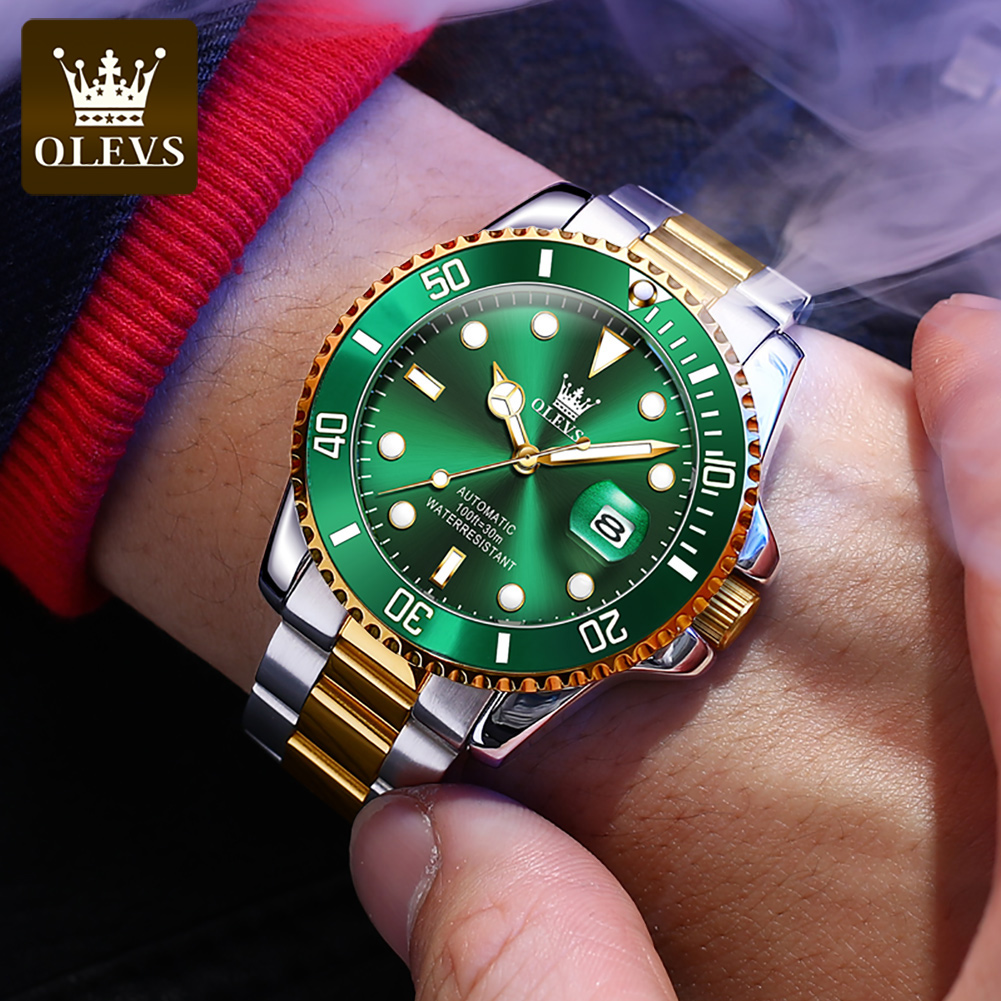 OLEVS Men Automatic Watch Luxu - Rolex Watch Datejust ulasan dan harga