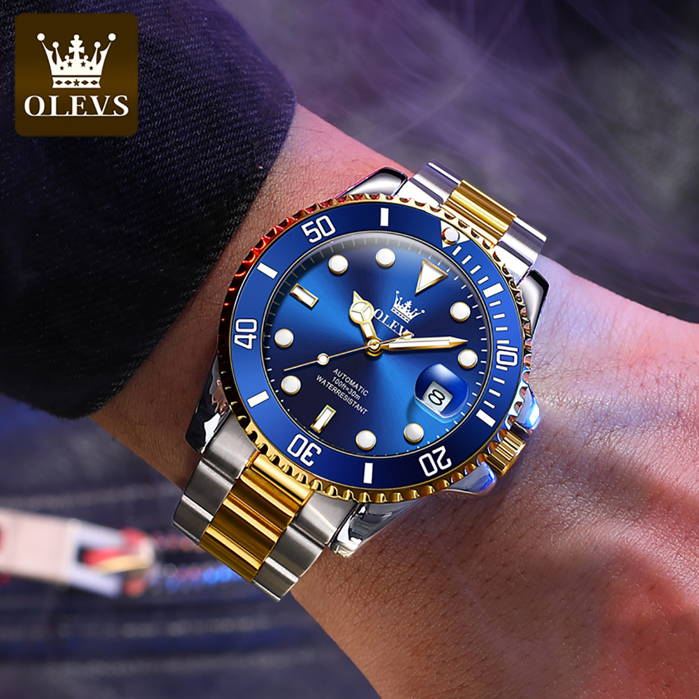 OLEVS Men Automatic Watch Luxu - Rolex Watch Datejust ulasan dan harga