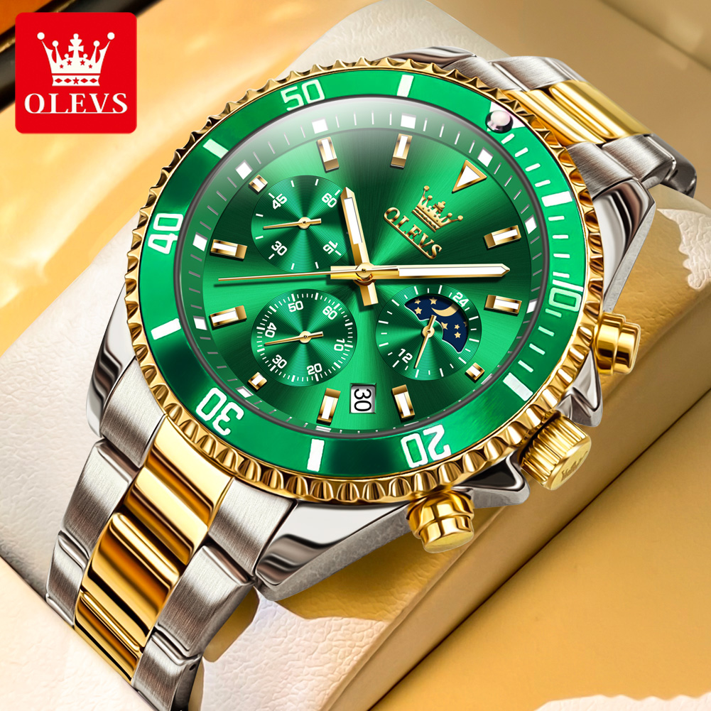 OLEVS 2870 Men's Watches Moon  - Rolex Watch Datejust ulasan dan harga