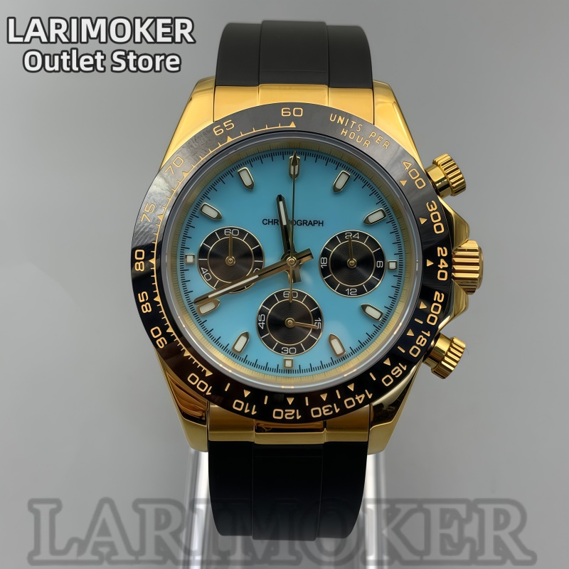 LARIMOKER 39mm Men's Sports Wa - Rubber Strap Diver ulasan dan harga
