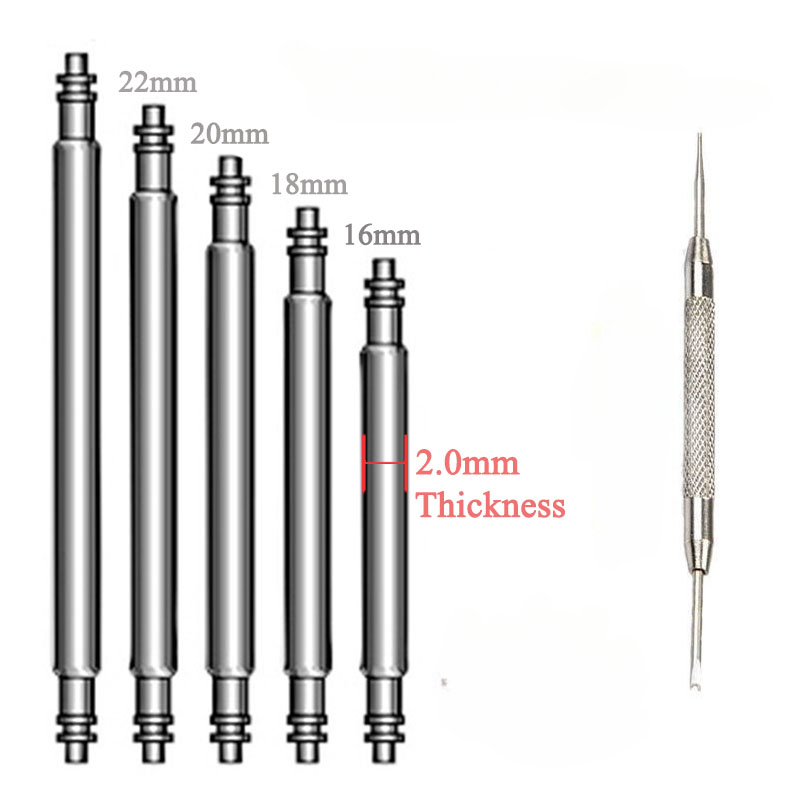15pcs Watch Band Pin 2.0mm Dia - Spring Bar Tool Set ulasan dan harga