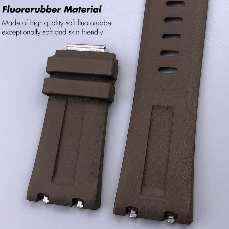 28mmX24mm High Quality FKM Flu - Audemars Piguet Watch Royal Oak Offshore ulasan dan harga